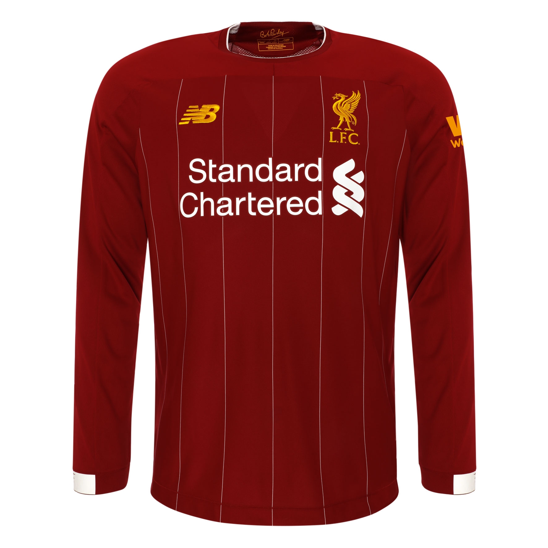 Liverpool 19/20 Red Long-Sleeve Soccer Jersey