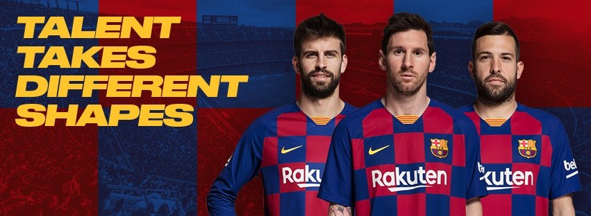 Barcelona Players Flaunting their Home Shirts