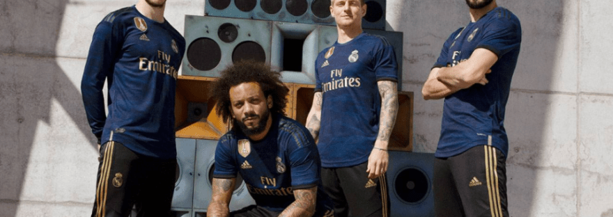 Real Madrid CF Players Wearing Their 19-20 Away Football Jersey