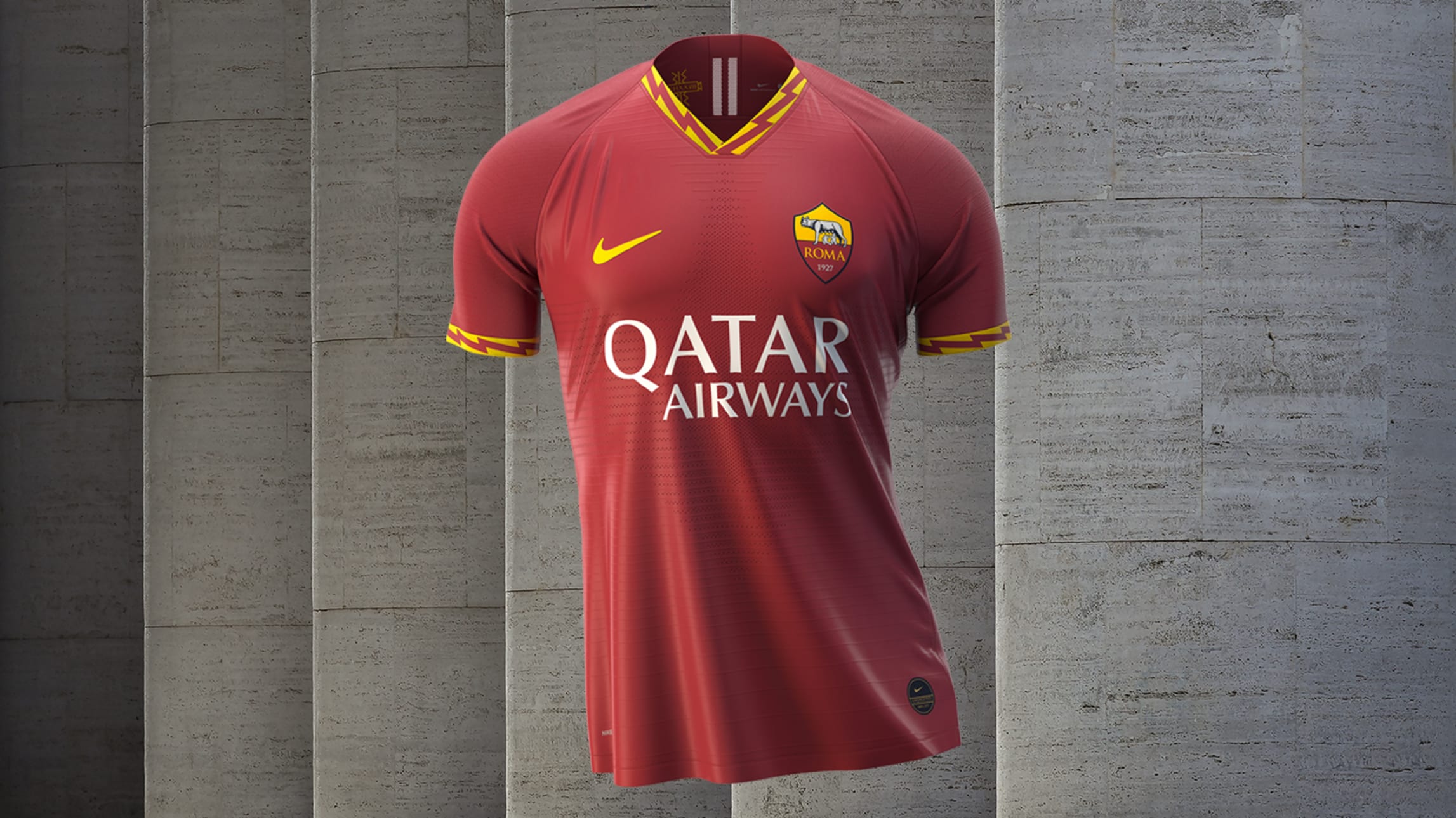 AS Roma 19-20 Home Soccer Jersey (Player-Version)